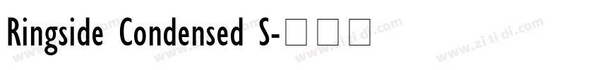 Ringside Condensed S字体转换
